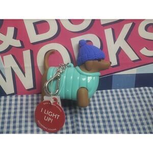 BBW Bundled Up Dachshund Dog PocketBac Holder | Keychain Purse Backpack Bag